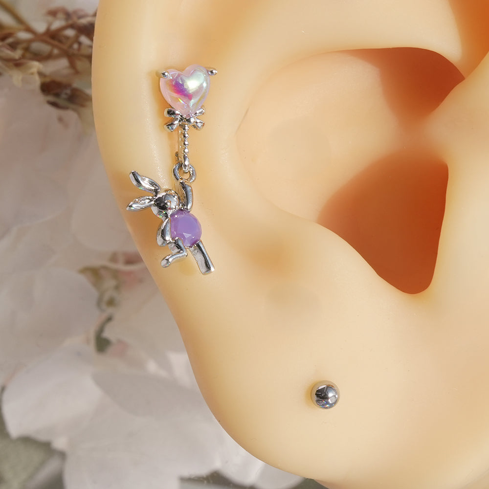 [Surgical] Simple Cubic Butterfly (4 Types) 16G/14G Body Piercing Collection Back Piercing Cartilage Piercing 