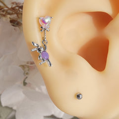 [Surgical] Simple Cubic Butterfly (4 Types) 16G/14G Body Piercing Collection Back Piercing Cartilage Piercing 