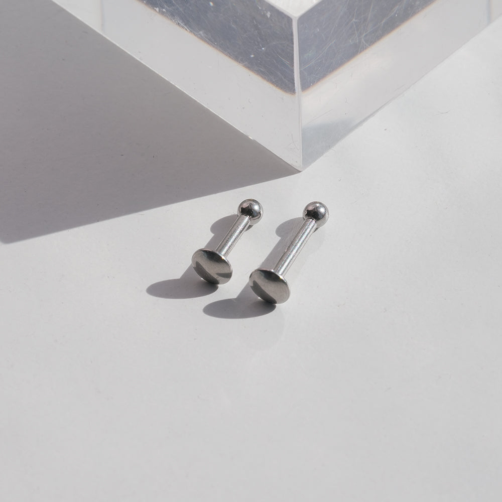 [Surgical] Simple Cubic Butterfly (4 Types) 16G/14G Body Piercing Collection Back Piercing Cartilage Piercing 