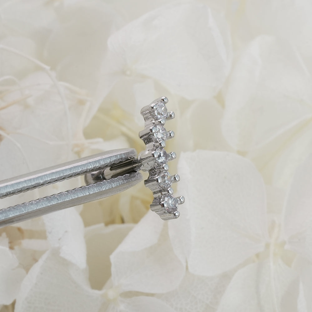 [Surgical] Simple Cubic Butterfly (4 Types) 16G/14G Body Piercing Collection Back Piercing Cartilage Piercing 