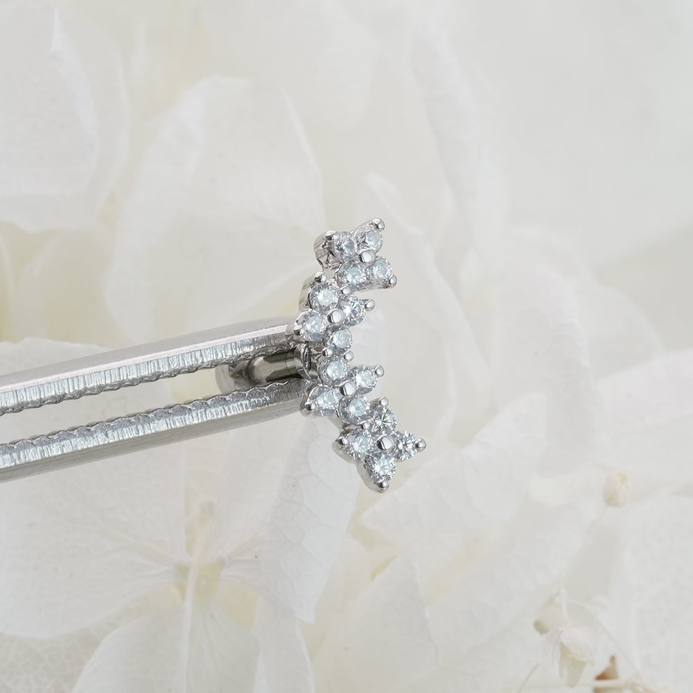 [Surgical] Simple Cubic Butterfly (4 Types) 16G/14G Body Piercing Collection Back Piercing Cartilage Piercing 