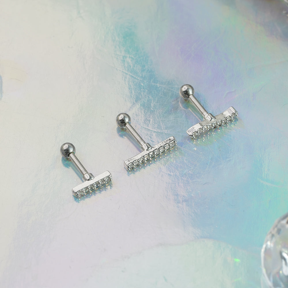 [Surgical] Simple Cubic Butterfly (4 Types) 16G/14G Body Piercing Collection Back Piercing Cartilage Piercing 