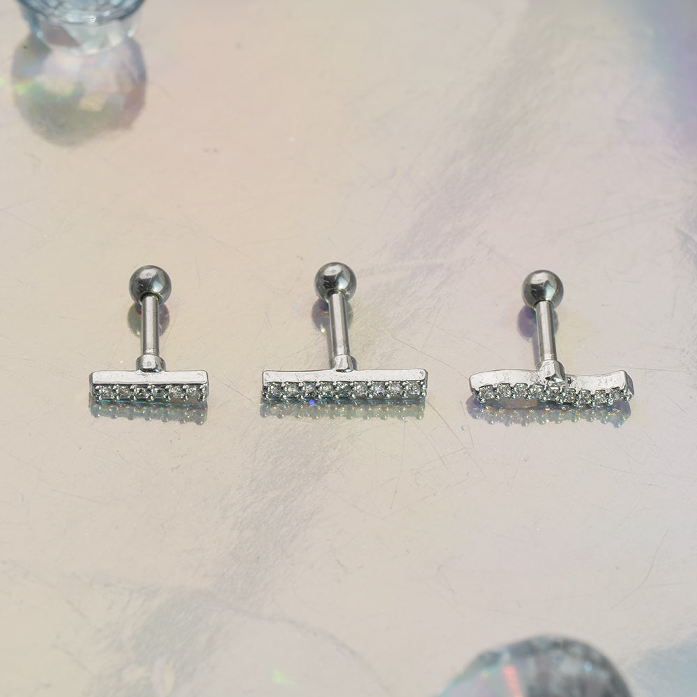 [Surgical] Simple Cubic Butterfly (4 Types) 16G/14G Body Piercing Collection Back Piercing Cartilage Piercing 