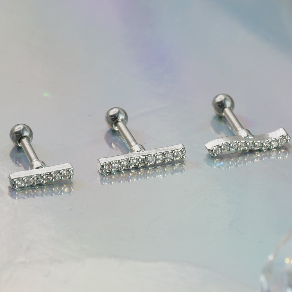 [Surgical] Simple Cubic Butterfly (4 Types) 16G/14G Body Piercing Collection Back Piercing Cartilage Piercing 