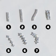 [Surgical] Simple Cubic Butterfly (4 Types) 16G/14G Body Piercing Collection Back Piercing Cartilage Piercing 