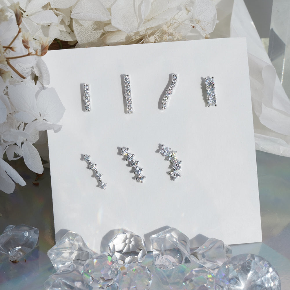 [Surgical] Simple Cubic Butterfly (4 Types) 16G/14G Body Piercing Collection Back Piercing Cartilage Piercing 