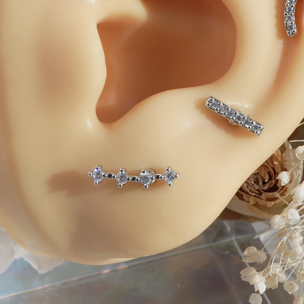 [Surgical] Simple Cubic Butterfly (4 Types) 16G/14G Body Piercing Collection Back Piercing Cartilage Piercing 
