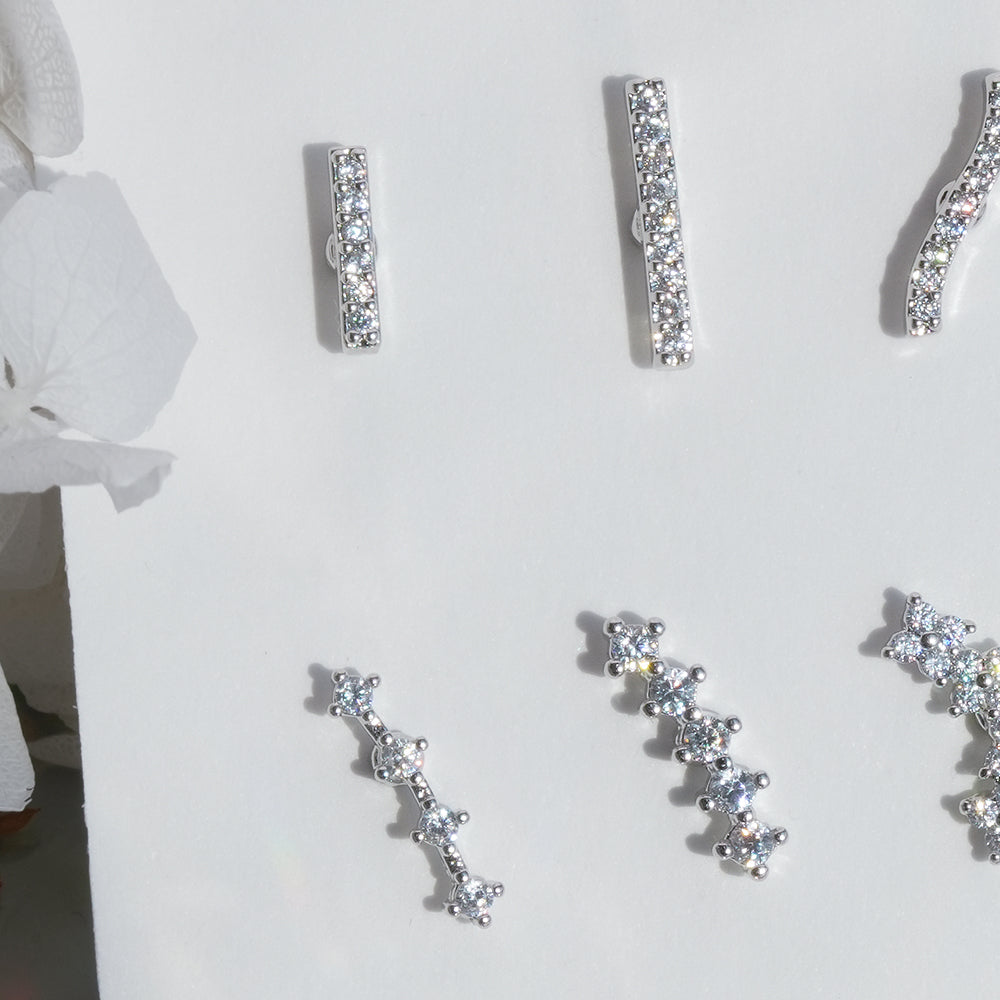 [Surgical] Simple Cubic Butterfly (4 Types) 16G/14G Body Piercing Collection Back Piercing Cartilage Piercing 
