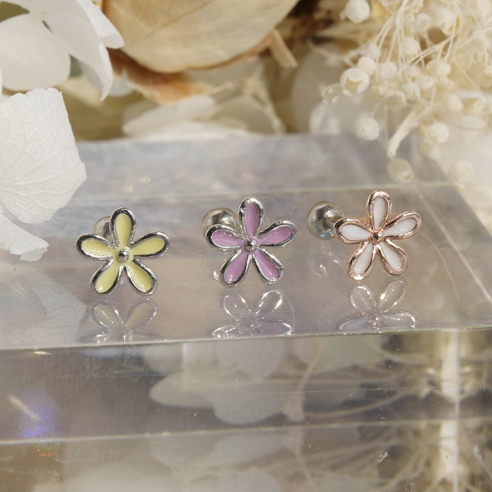[Surgical] Simple Cubic Butterfly (4 Types) 16G/14G Body Piercing Collection Back Piercing Cartilage Piercing 