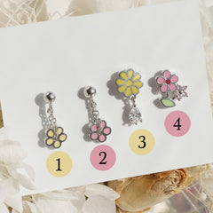 [Surgical] Simple Cubic Butterfly (4 Types) 16G/14G Body Piercing Collection Back Piercing Cartilage Piercing 
