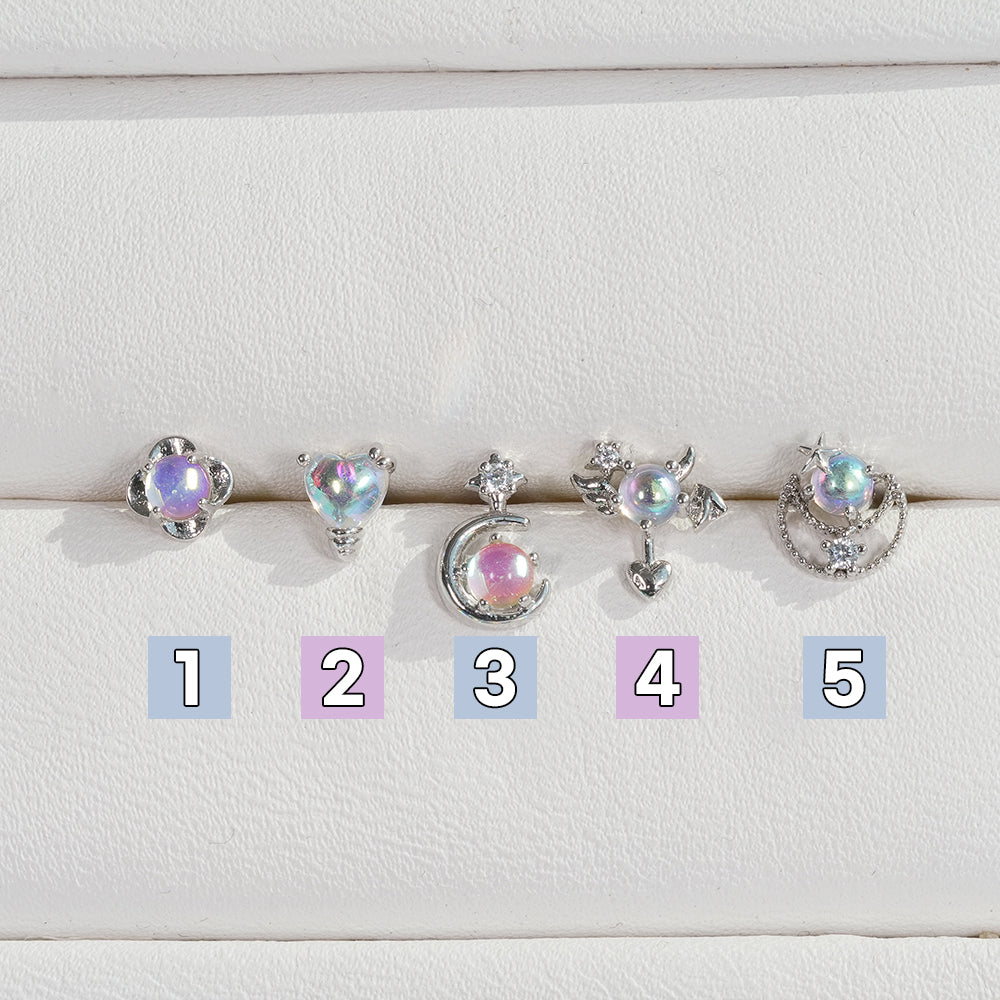 [Surgical] Simple Cubic Butterfly (4 Types) 16G/14G Body Piercing Collection เจาะหลัง เจาะกระดูกอ่อน 