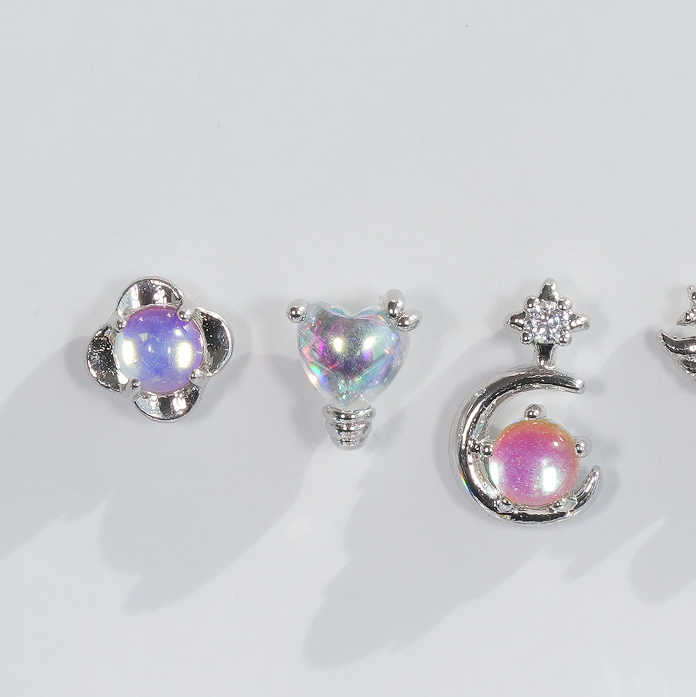 [Surgical] Simple Cubic Butterfly (4 Types) 16G/14G Body Piercing Collection เจาะหลัง เจาะกระดูกอ่อน 