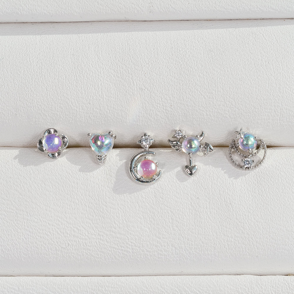 [Surgical] Simple Cubic Butterfly (4 Types) 16G/14G Body Piercing Collection เจาะหลัง เจาะกระดูกอ่อน 