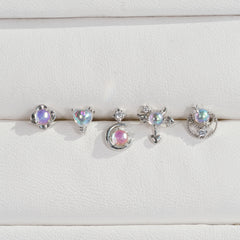 [Surgical] Simple Cubic Butterfly (4 Types) 16G/14G Body Piercing Collection เจาะหลัง เจาะกระดูกอ่อน 