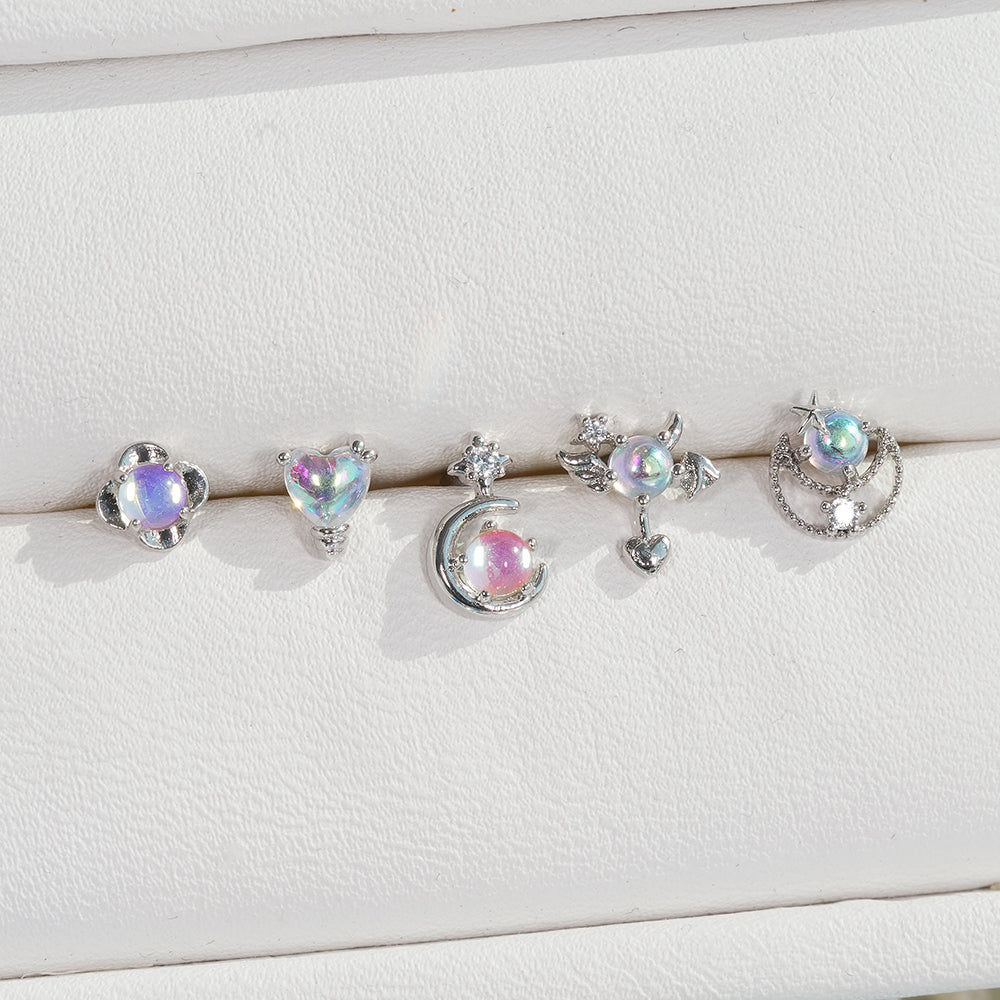 [Surgical] Simple Cubic Butterfly (4 Types) 16G/14G Body Piercing Collection เจาะหลัง เจาะกระดูกอ่อน 