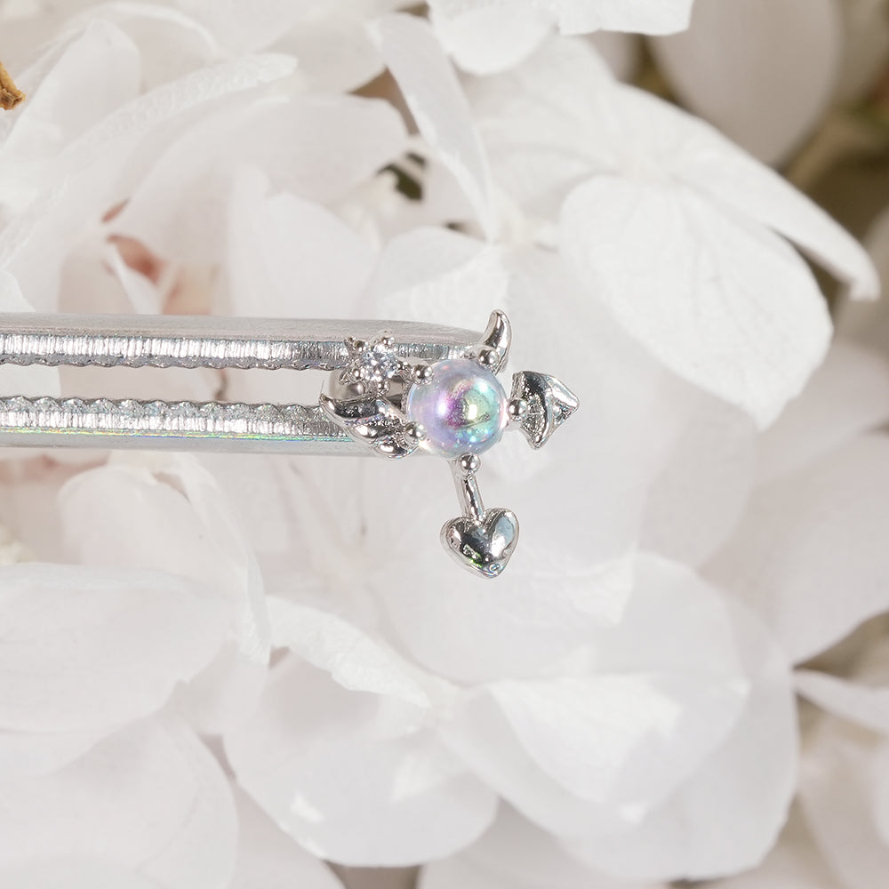 [Surgical] Simple Cubic Butterfly (4 Types) 16G/14G Body Piercing Collection เจาะหลัง เจาะกระดูกอ่อน 