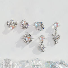 [Surgical] Simple Cubic Butterfly (4 Types) 16G/14G Body Piercing Collection Back Piercing Cartilage Piercing 