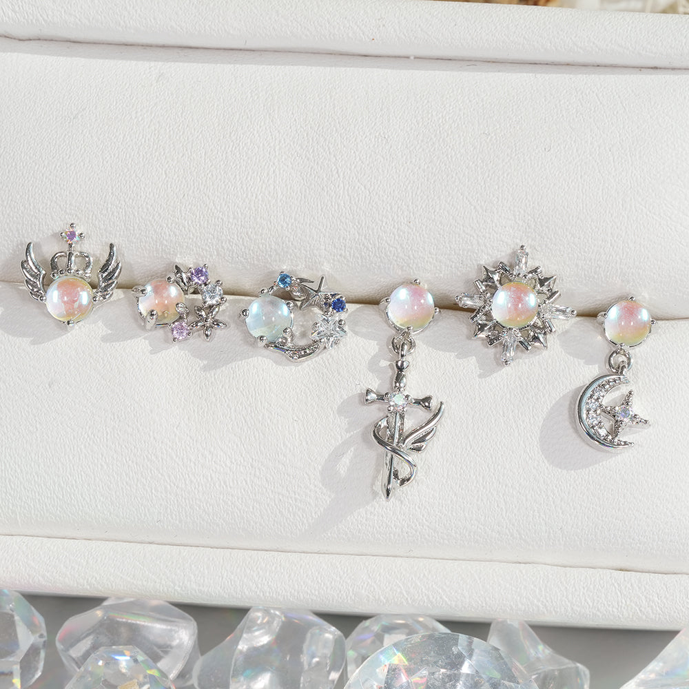 [Surgical] Simple Cubic Butterfly (4 Types) 16G/14G Body Piercing Collection Back Piercing Cartilage Piercing 