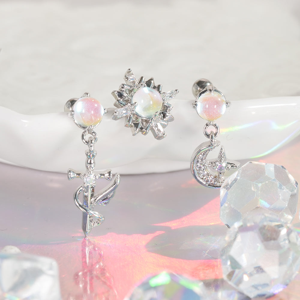 [Surgical] Simple Cubic Butterfly (4 Types) 16G/14G Body Piercing Collection Back Piercing Cartilage Piercing 