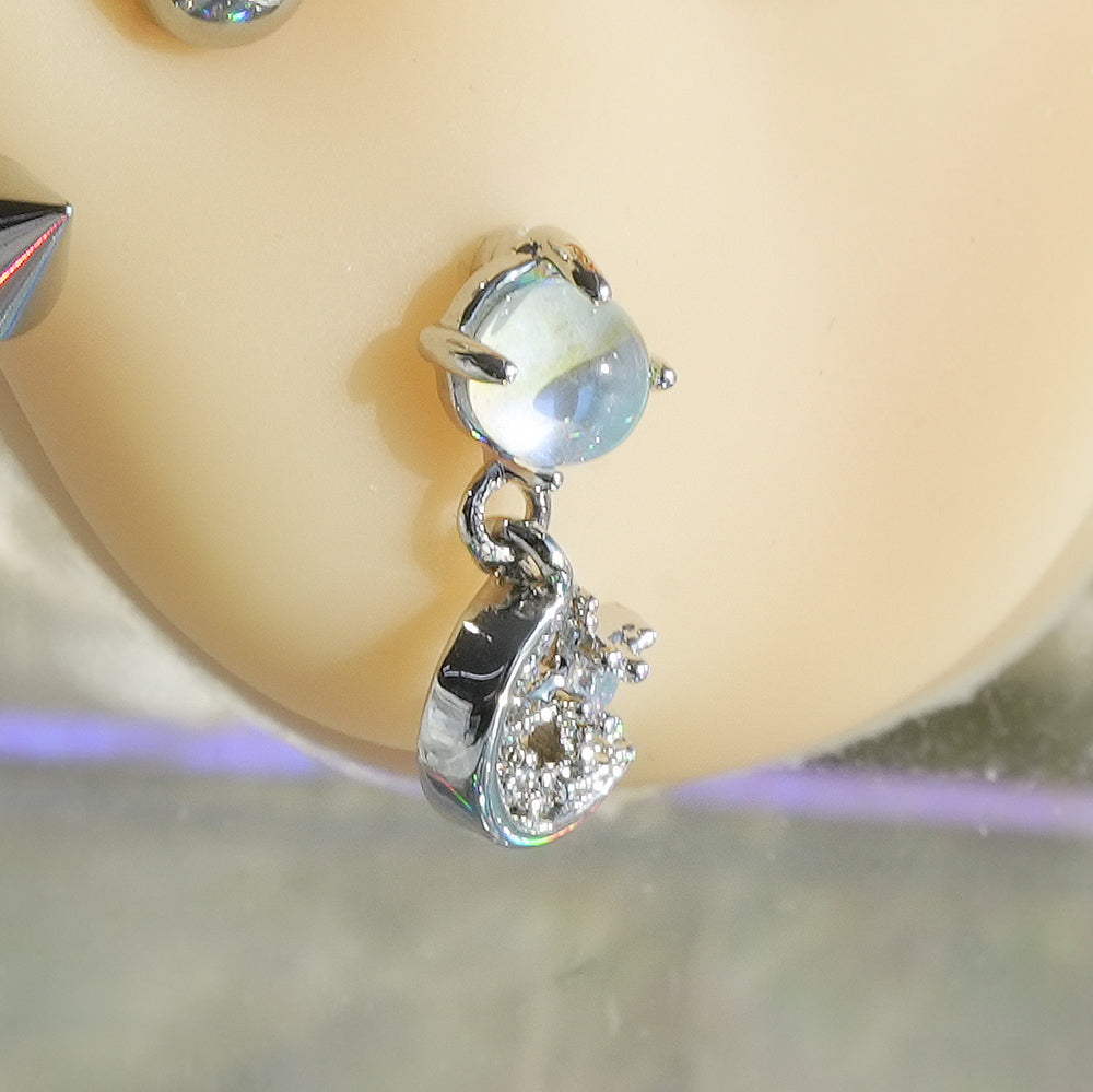 [Surgical] Simple Cubic Butterfly (4 Types) 16G/14G Body Piercing Collection Back Piercing Cartilage Piercing 