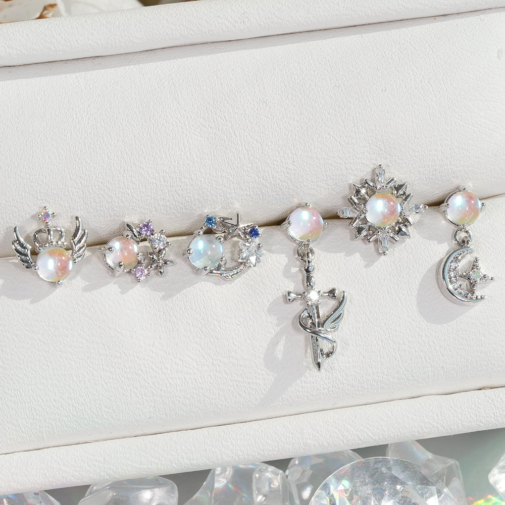 [Surgical] Simple Cubic Butterfly (4 Types) 16G/14G Body Piercing Collection Back Piercing Cartilage Piercing 