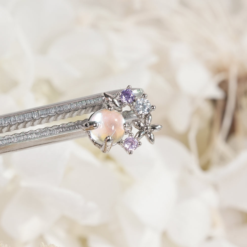 [Surgical] Simple Cubic Butterfly (4 Types) 16G/14G Body Piercing Collection Back Piercing Cartilage Piercing 