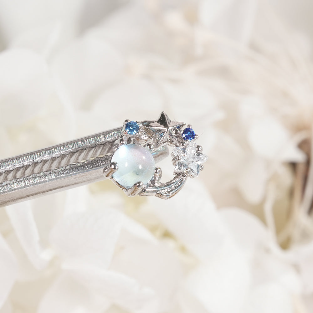 [Surgical] Simple Cubic Butterfly (4 Types) 16G/14G Body Piercing Collection Back Piercing Cartilage Piercing 