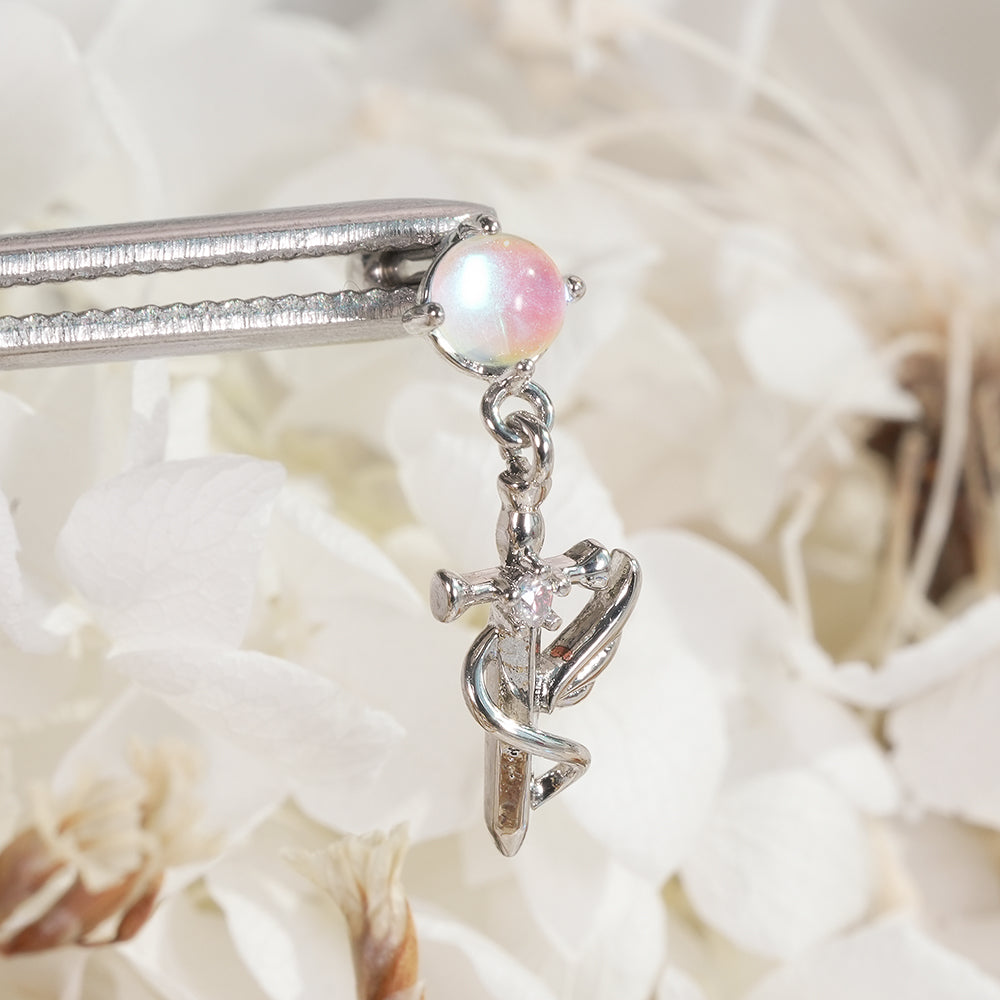 [Surgical] Simple Cubic Butterfly (4 Types) 16G/14G Body Piercing Collection Back Piercing Cartilage Piercing 