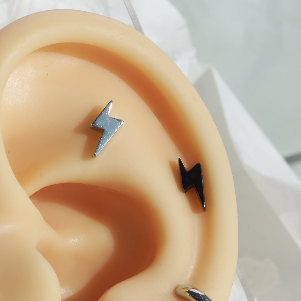 [Surgical] Simple Cubic Butterfly (4 Types) 16G/14G Body Piercing Collection Back Piercing Cartilage Piercing 