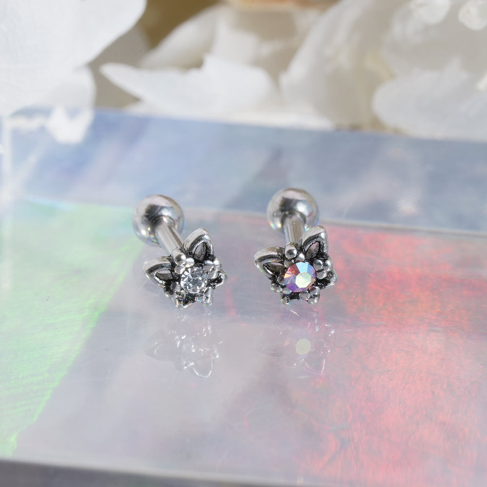 [Surgical] Simple Cubic Butterfly (4 Types) 16G/14G Body Piercing Collection Back Piercing Cartilage Piercing 