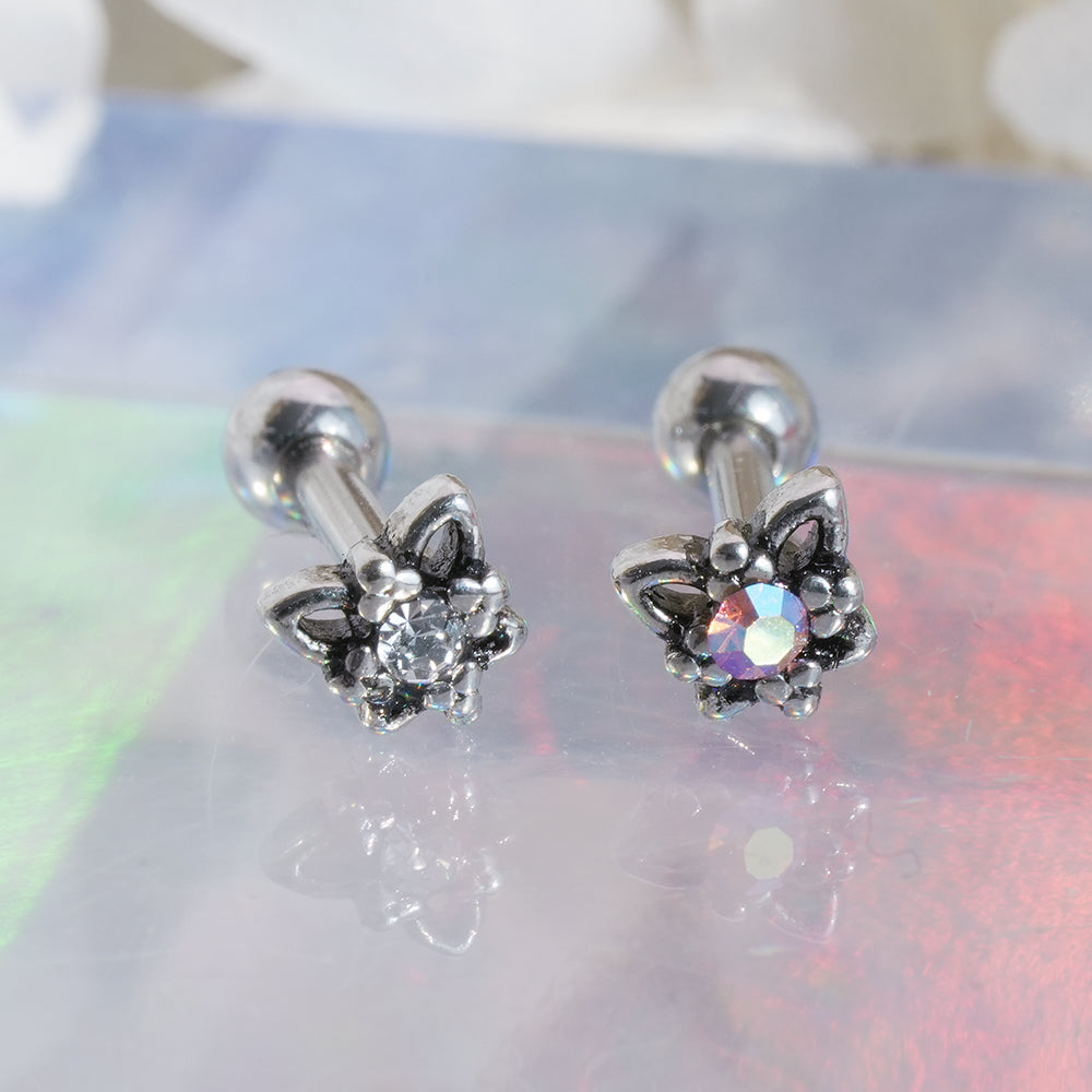 [Surgical] Simple Cubic Butterfly (4 Types) 16G/14G Body Piercing Collection Back Piercing Cartilage Piercing 