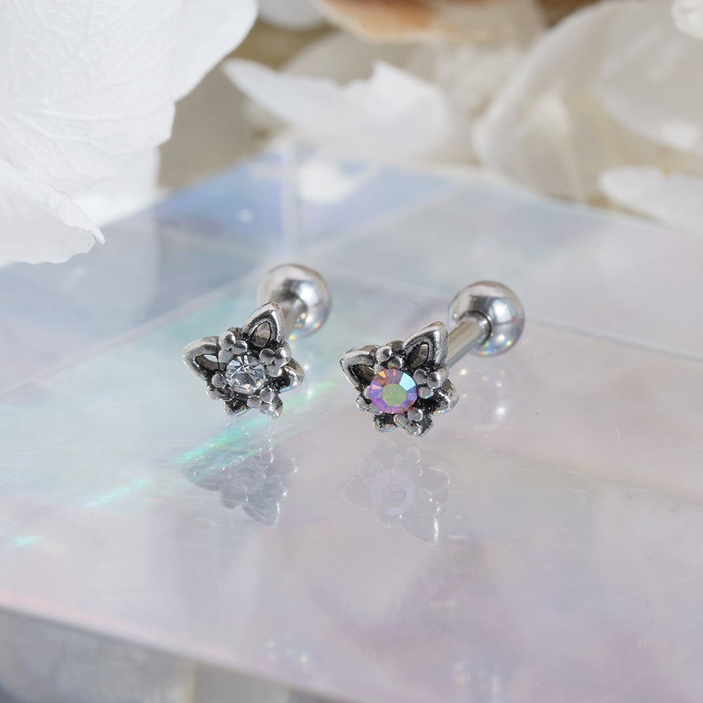 [Surgical] Simple Cubic Butterfly (4 Types) 16G/14G Body Piercing Collection Back Piercing Cartilage Piercing 