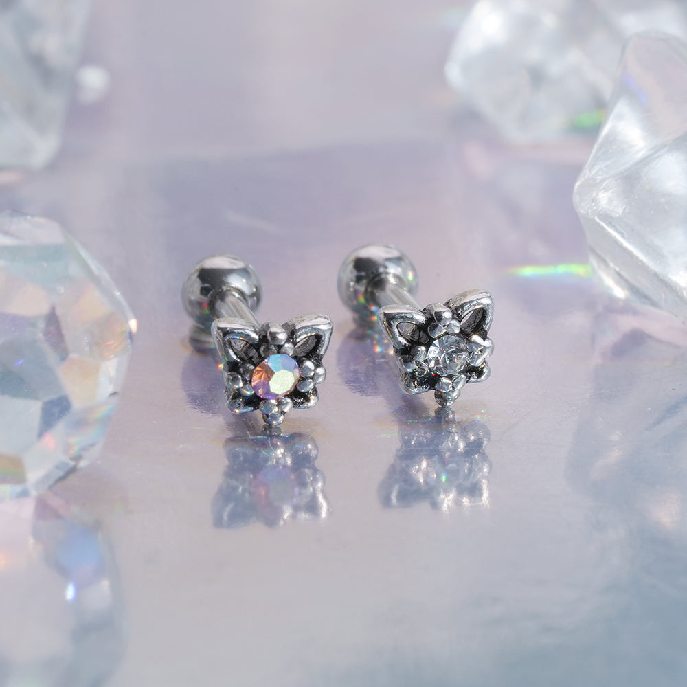 [Surgical] Simple Cubic Butterfly (4 Types) 16G/14G Body Piercing Collection Back Piercing Cartilage Piercing 