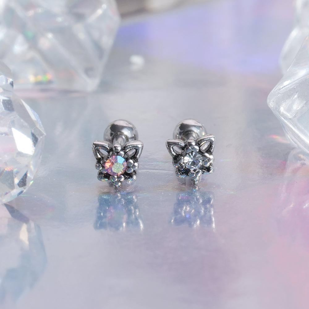 [Surgical] Simple Cubic Butterfly (4 Types) 16G/14G Body Piercing Collection Back Piercing Cartilage Piercing 