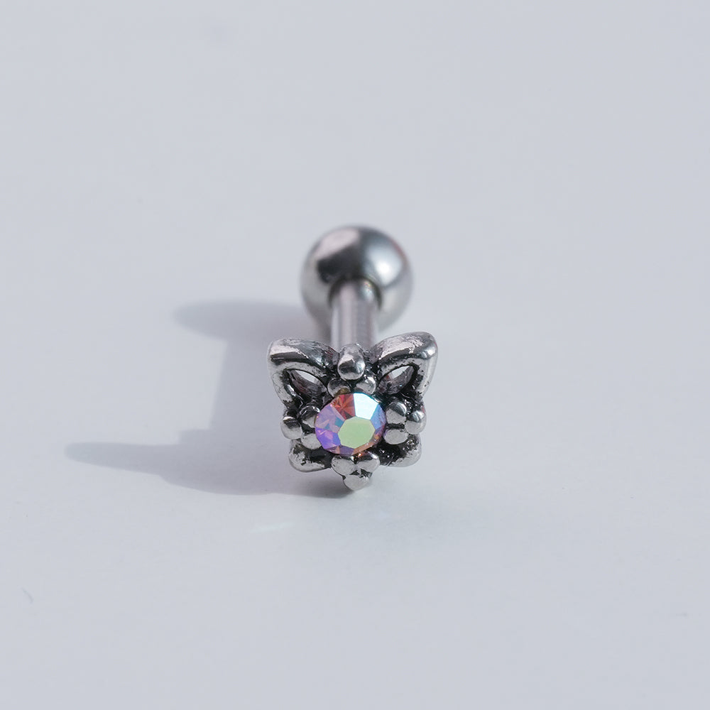 [Surgical] Simple Cubic Butterfly (4 Types) 16G/14G Body Piercing Collection Back Piercing Cartilage Piercing 
