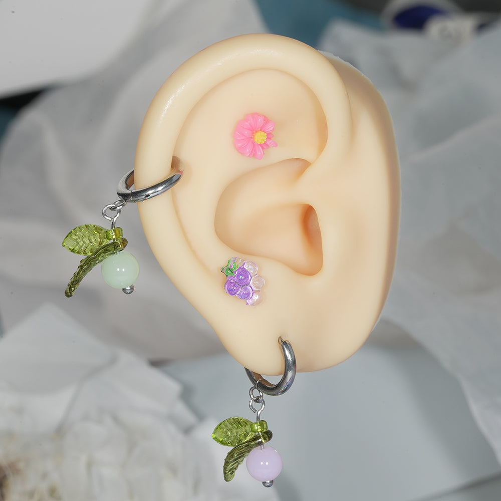 [Surgical] Simple Cubic Butterfly (4 Types) 16G/14G Body Piercing Collection Back Piercing Cartilage Piercing 