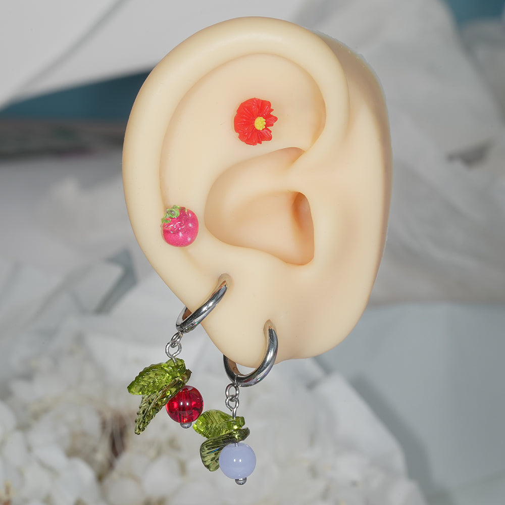 [Surgical] Simple Cubic Butterfly (4 Types) 16G/14G Body Piercing Collection Back Piercing Cartilage Piercing 