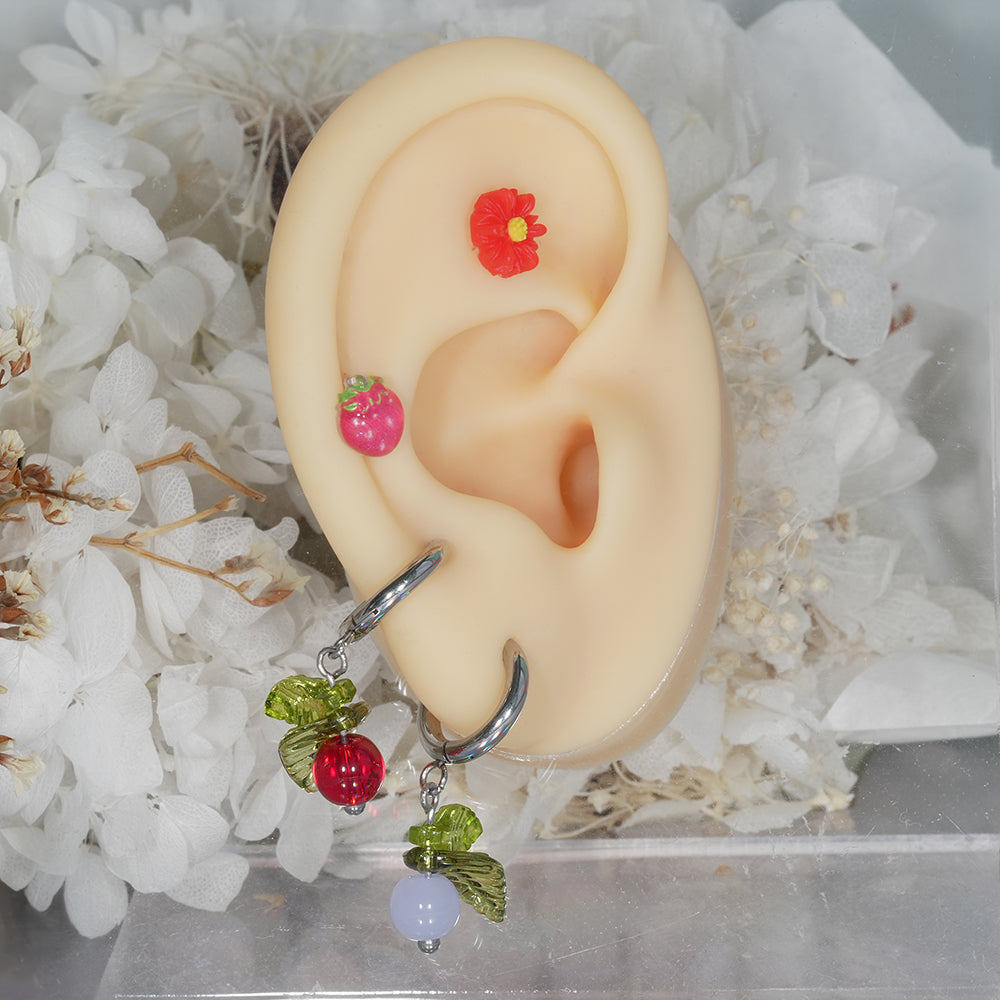 [Surgical] Simple Cubic Butterfly (4 Types) 16G/14G Body Piercing Collection Back Piercing Cartilage Piercing 