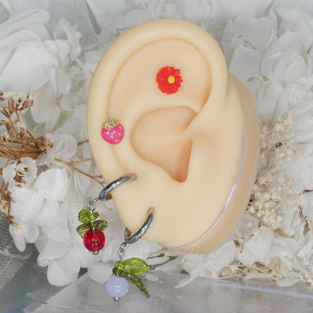 [Surgical] Simple Cubic Butterfly (4 Types) 16G/14G Body Piercing Collection Back Piercing Cartilage Piercing 