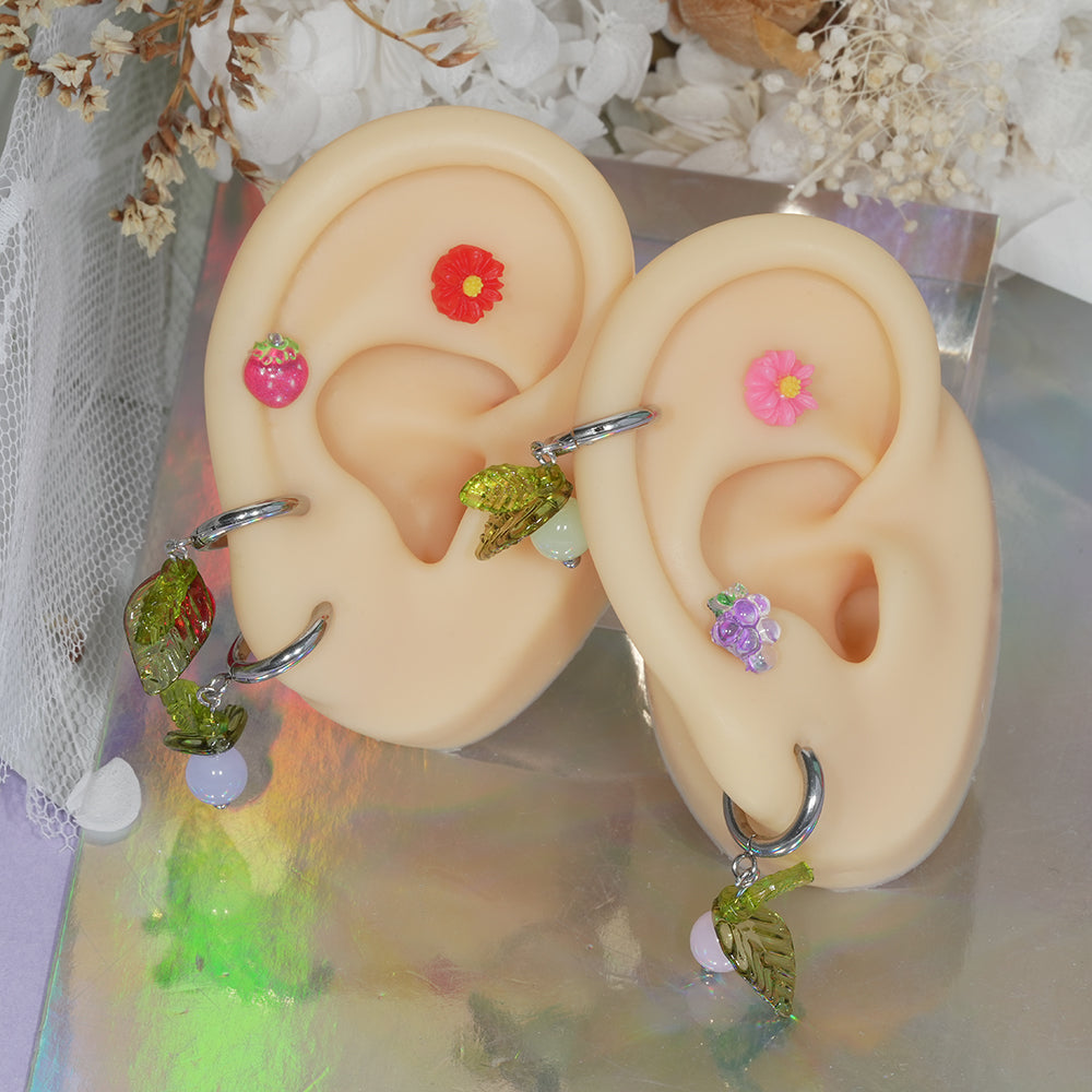 [Surgical] Simple Cubic Butterfly (4 Types) 16G/14G Body Piercing Collection Back Piercing Cartilage Piercing 