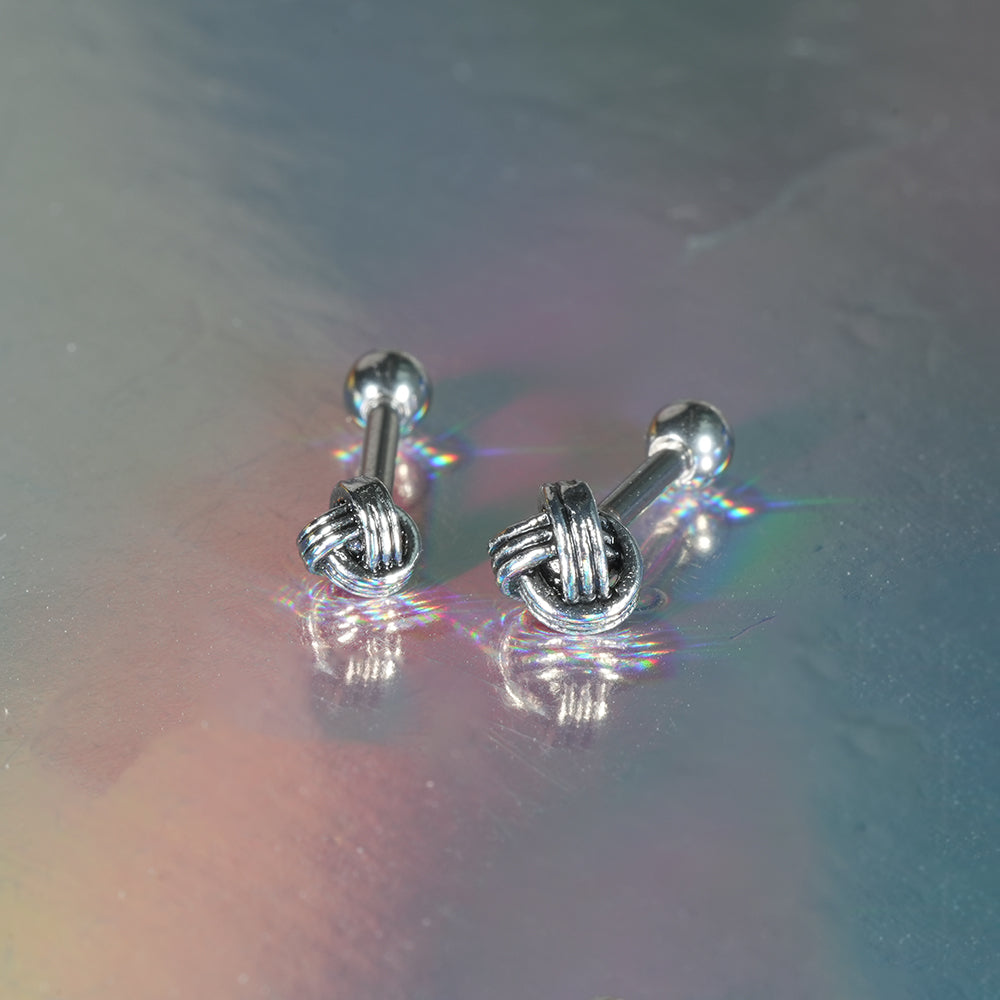 [サージカル] シンプル ツイストボール いぶし加工  (2Type) アンティークピアス ボディピアス 16G