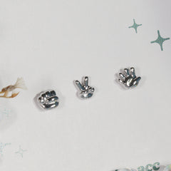 [サージカル] じゃんけん ハンドモチーフ バーベルピアス(3Type)16G