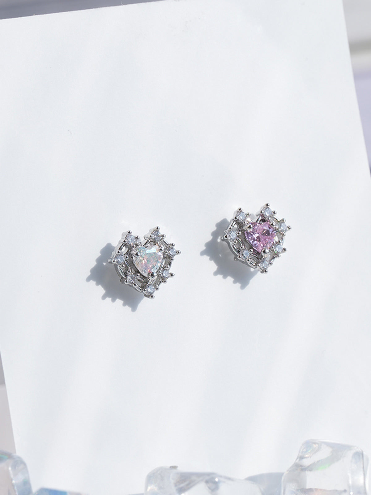 [サージカル]ロイヤルティアラ ハートジュエルピアス ボディピアス (2Color) 16G
