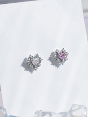 [サージカル]ロイヤルティアラ ハートジュエルピアス ボディピアス (2Color) 16G