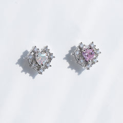 [サージカル]ロイヤルティアラ ハートジュエルピアス ボディピアス (2Color) 16G