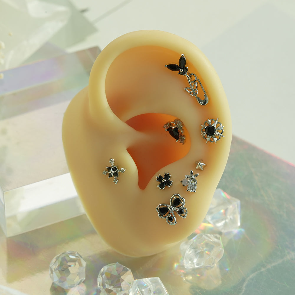 [サージカル]ミニ 立体スター ボディピアス 16G