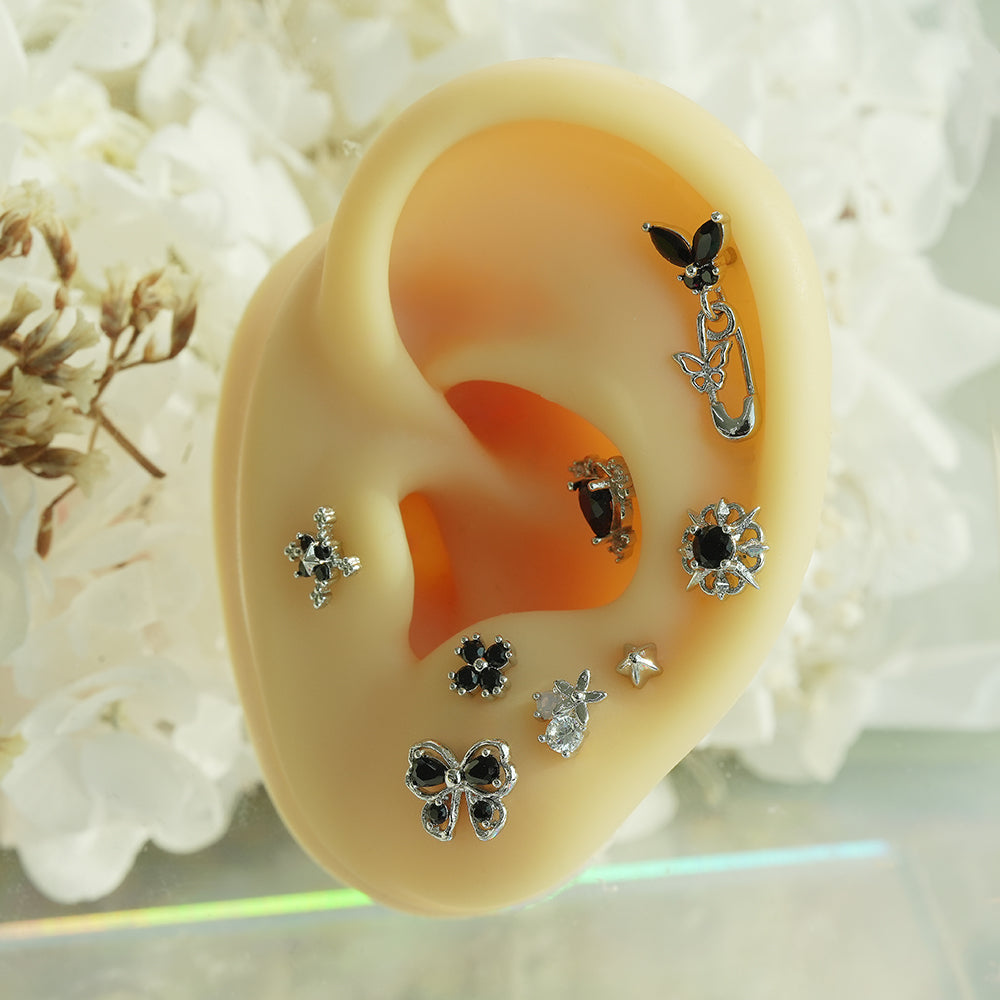 [サージカル]ミニ 立体スター ボディピアス 16G