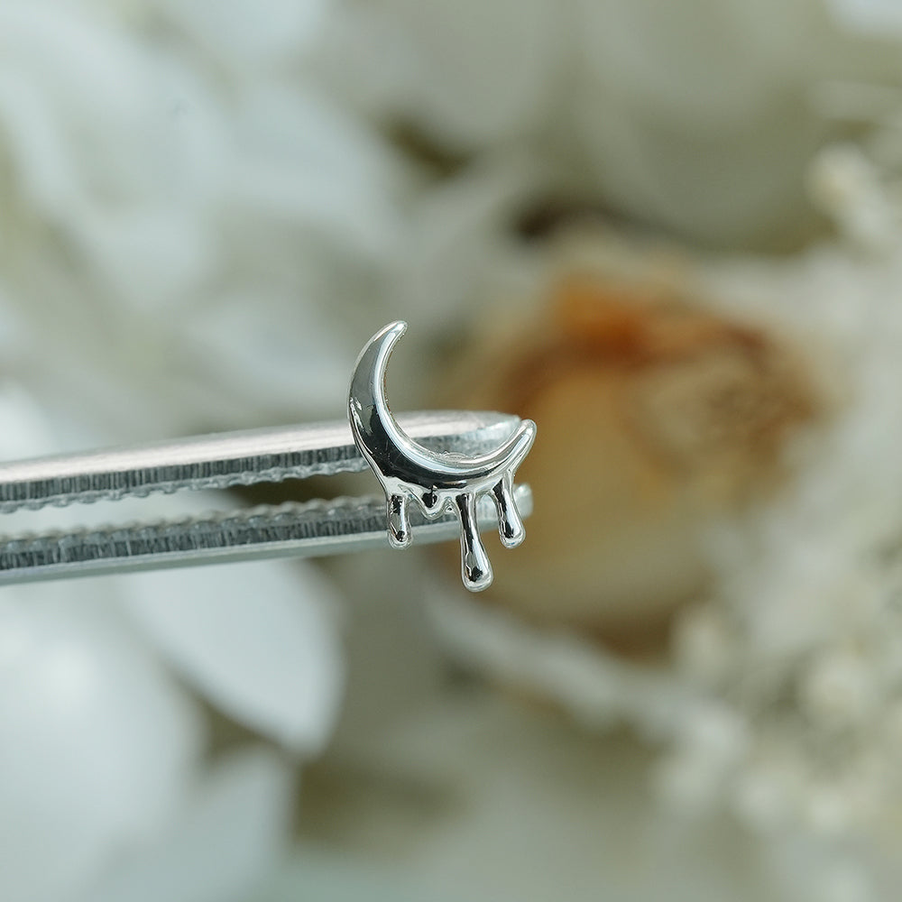 [サージカル]クレセントムーン モチーフ ピアス 月モチーフ ボディピアス (4Type) 16G 月 星 ボディピアス 軟骨ピアス
