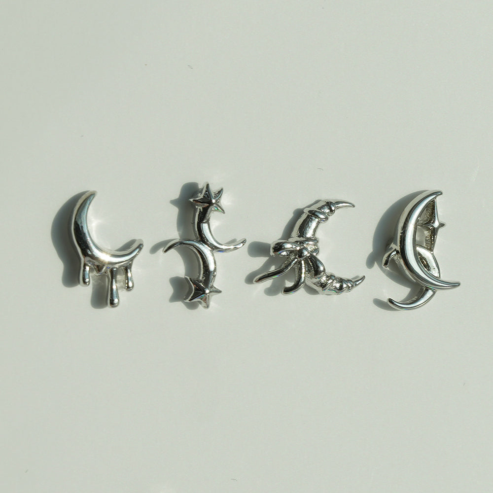 [サージカル]クレセントムーン モチーフ ピアス 月モチーフ ボディピアス (4Type) 16G 月 星 ボディピアス 軟骨ピアス