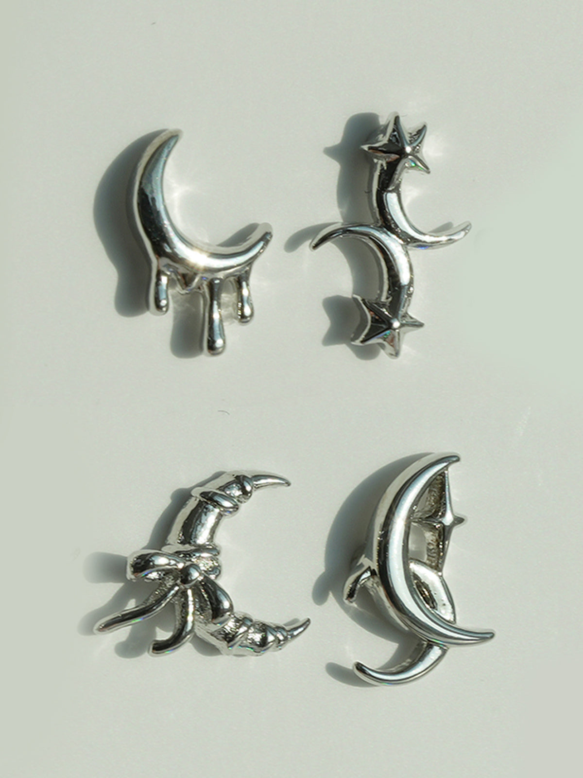 [サージカル]クレセントムーン モチーフ ピアス 月モチーフ ボディピアス (4Type) 16G 月 星 ボディピアス 軟骨ピアス